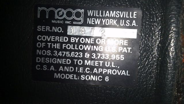 MATRIXSYNTH: Vintage Moog Sonic Six 6 Analog Keyboard Synthesizer SN 1972