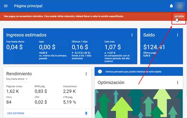 Sus pagos se encuentran retenidos | Problema con cuenta Google Adsense - Solucionar Problemas De Pago Y Facturación Google Play