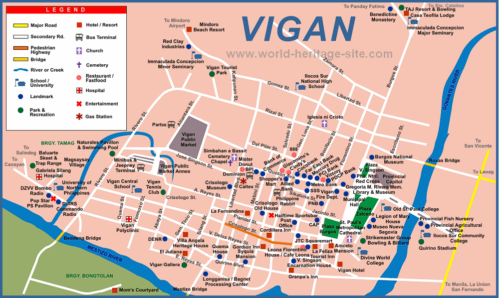 Vigan Heritage City Map 