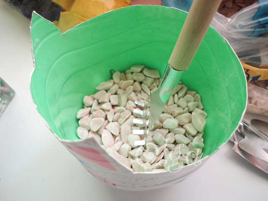 maceta gato - flower cat - pintura pizarra chalk paint 