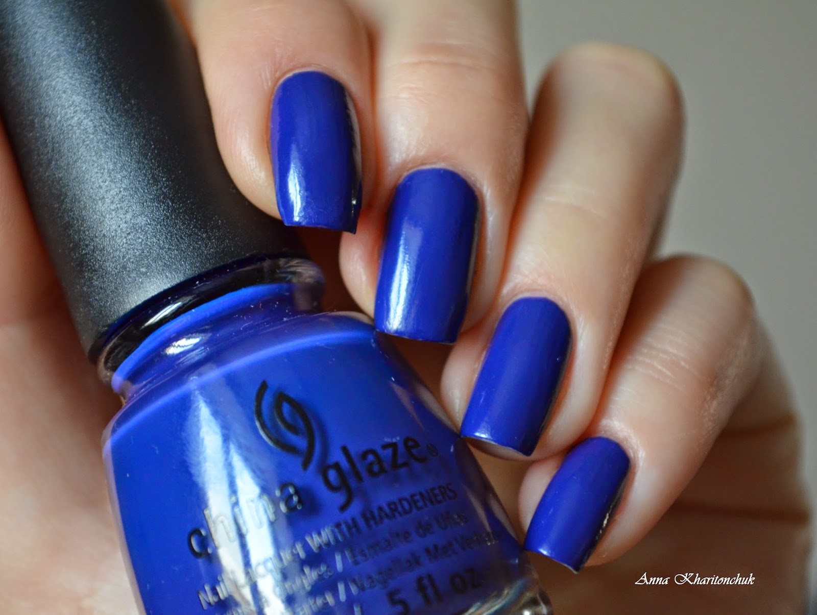 Лаколюб, лакоман и лакофан ) Winter11DNC Синие ногти. China Glaze