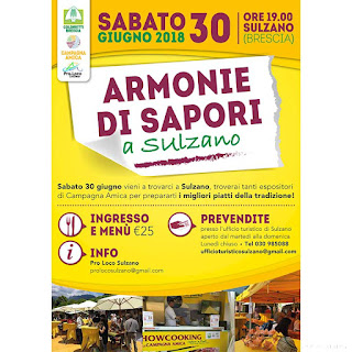 Armonie di Sapori, cena itinerante 30 giugno Sulzano (BS) Armonie di Sapori, cena itinerante 30 giugno Sulzano (BS)