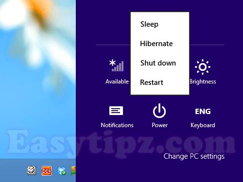 Hibernate button will display on Power menu beside Sleep, Shutdown, and Restart button Hibernate button will display on Power menu beside Sleep, Shutdown, and Restart button