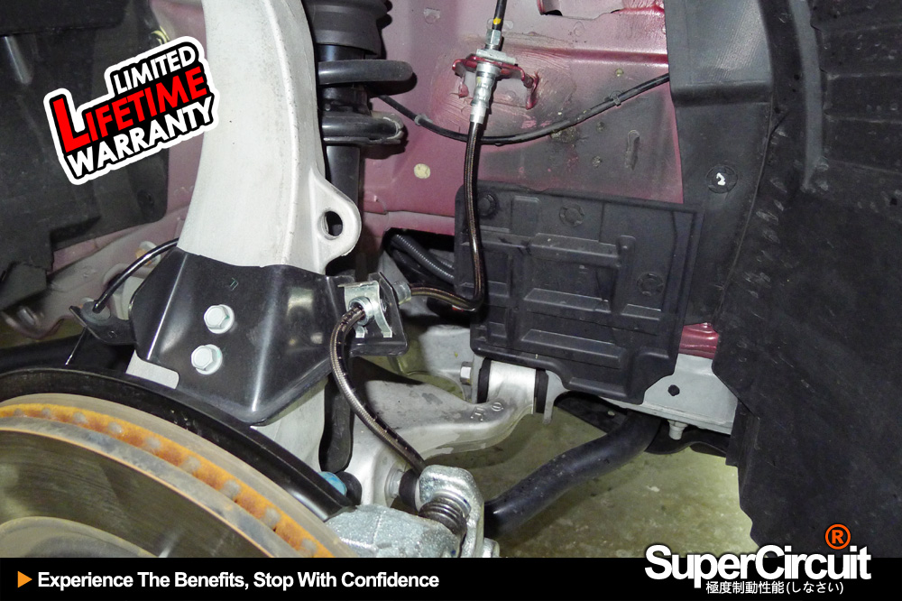 SUPERCIRCUIT Steel Braided Brake Lines Infiniti Q50 Steel Braided