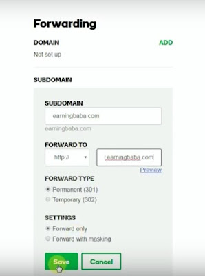 redirect non www to www in godaddy