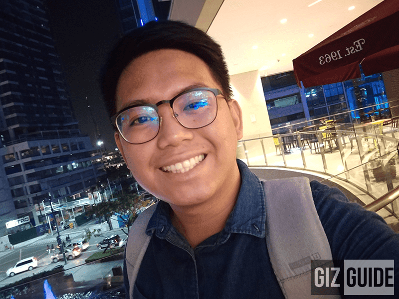 Selfie at night Selfie at night