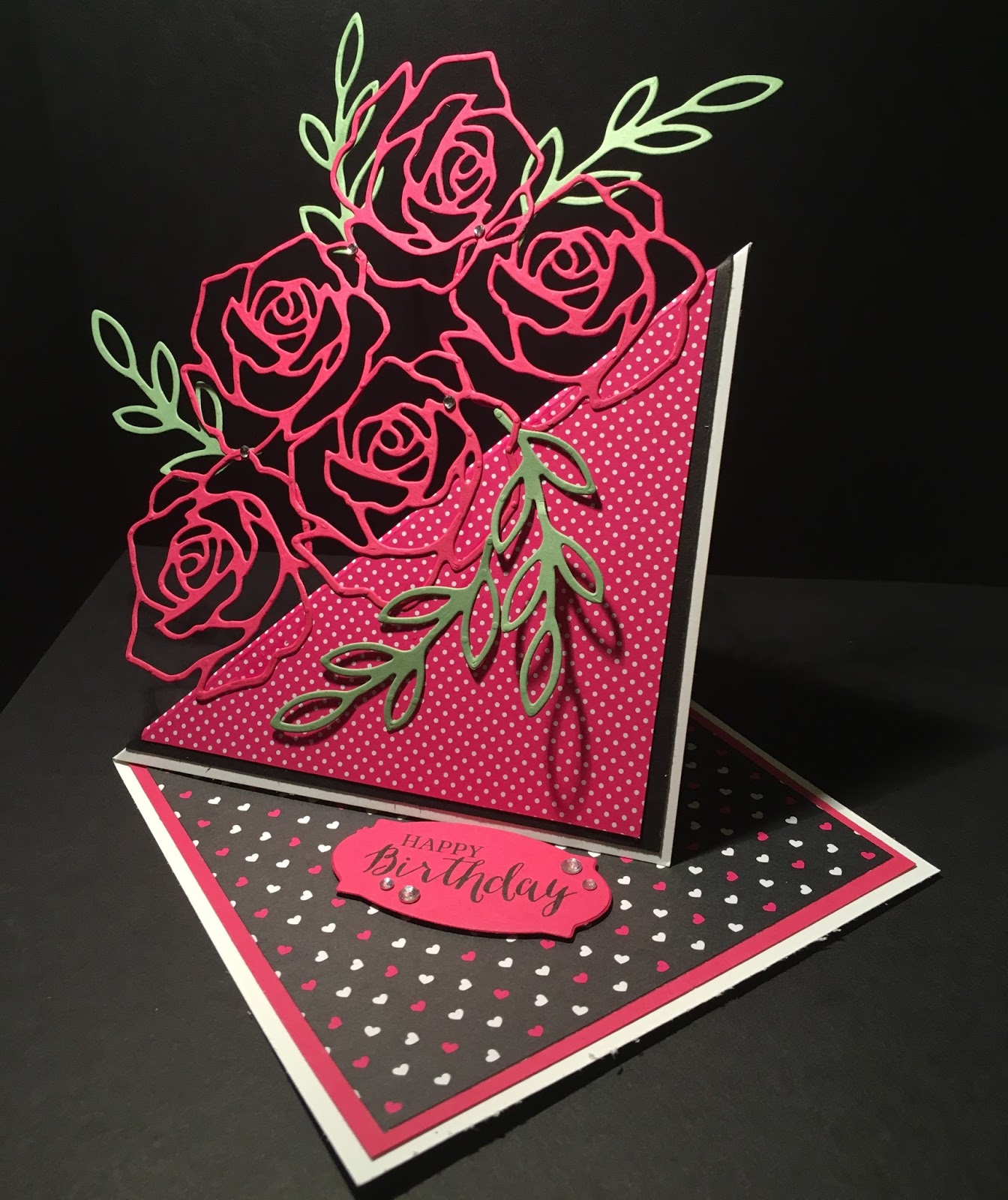 DaisyFlower Rose Wonder Twisted Easel Card