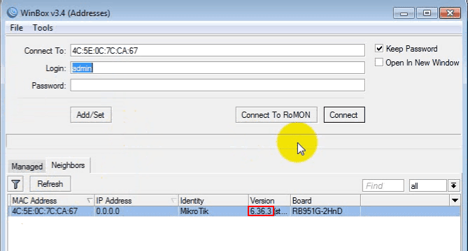 Cara Upgrade versi Router MikroTik dengan Netinstall ~ Blog Abdul Halim