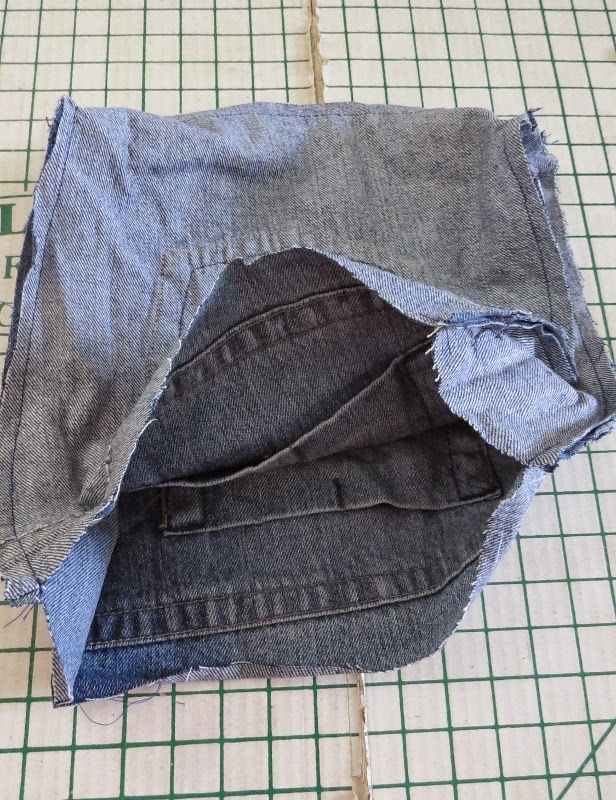 Creating my way to Success: Messenger Bag from jeans - an upcycle tutorial