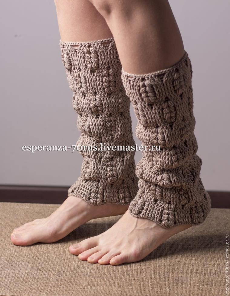 LiaKnits Crochet Leg warmers a photo tutorial
