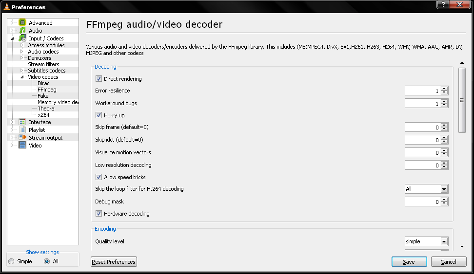 Fix for VLC Skipping and Lagging Playing HD video Files Harshad's