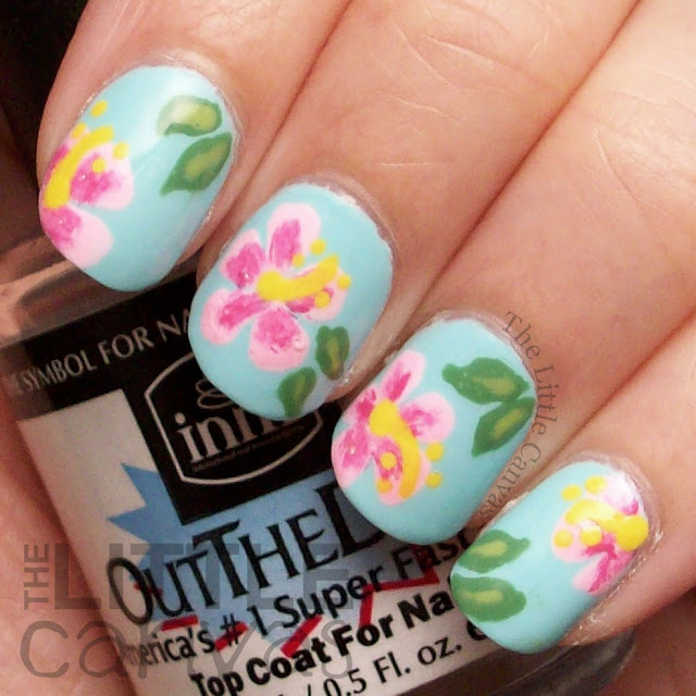 Hibiscus Flowers Inspired by NailStorming - The Little Canvas