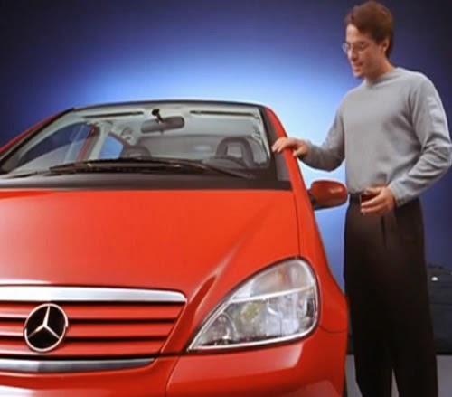 Propaganda de lançamento do Classe A: o monovolume compacto da Mercedes-Bens. Produzido e veiculado em 1999.