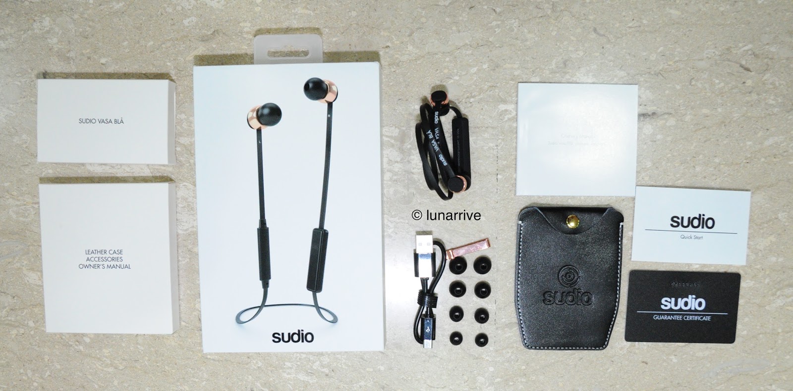 Sudio Sweden Vasa Blå Bluetooth Earphones Lunarrive Singapore