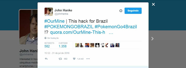 Hackers invadem twitter e pedem Pokemon GO no Brasil Hackers invadem twitter e pedem Pokemon GO no Brasil