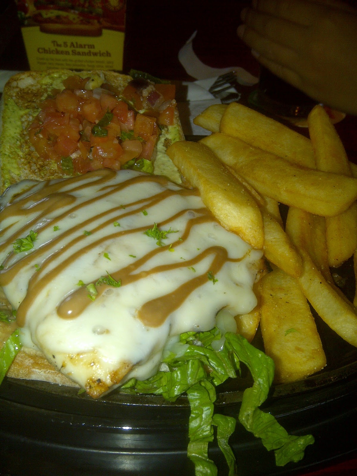 Hankonfood Com Quick Review Red Robin S Bruschetta Chicken Sandwich