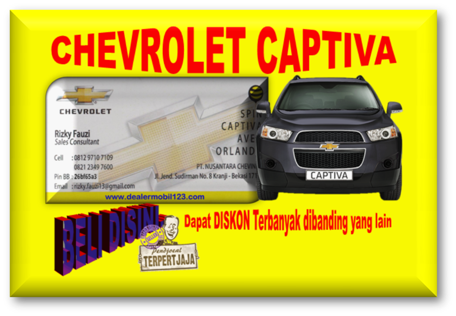 Chevrolet Captiva Diskon Terbanyak 0812 9710 7109