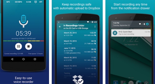 Aplikasi Android perekam suara format Mp3 Aplikasi Android perekam suara format Mp3