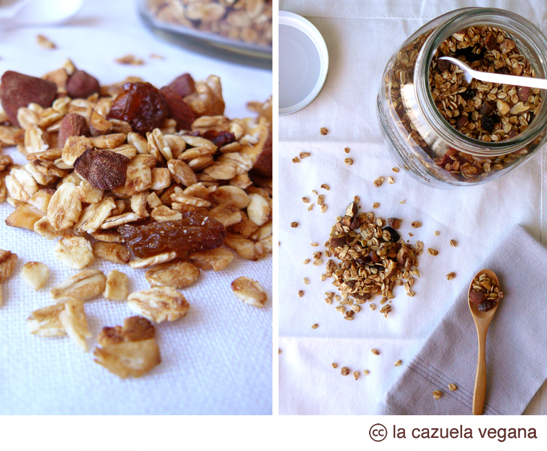 Granola vegana casera La Cazuela Vegana Alimentación 100 vegetal y