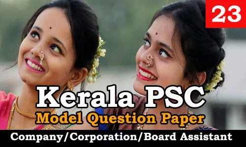 Model Question Paper Company Corporation Board Assistant - 23