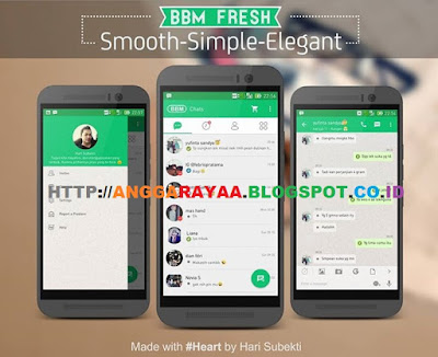 BBM Mod FRESH (Smooth,Simple and Elegant) V2.9.0.51 Apk For Android