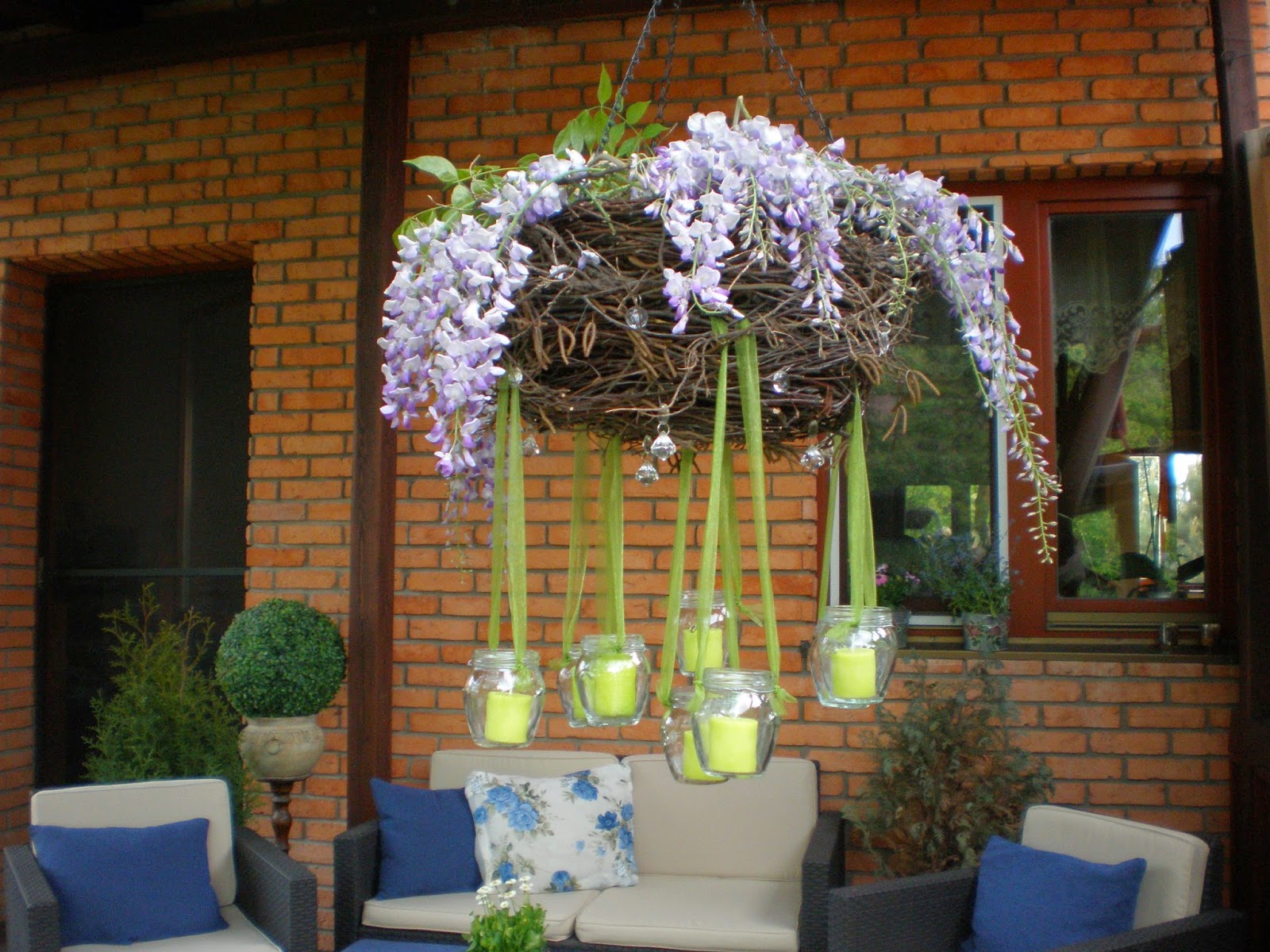 Atize diy handmade design prer banie n bytku luster na terasu