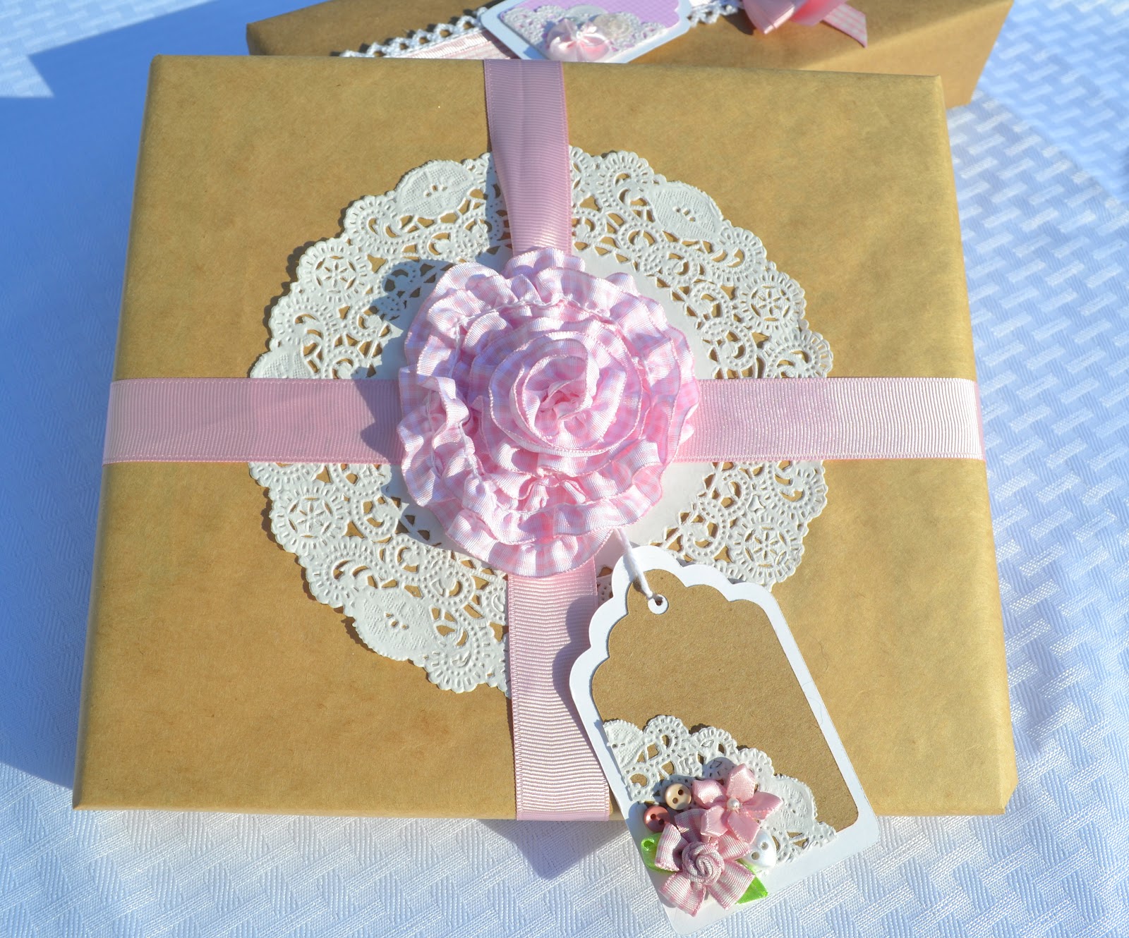  Baby Shower Wrapping Paper Set with ribbon and tags