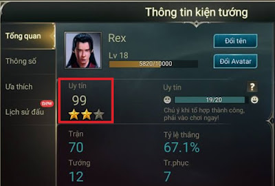 Điểm Uy Tín Trong Liên Quân Điểm Uy Tín Trong Liên Quân