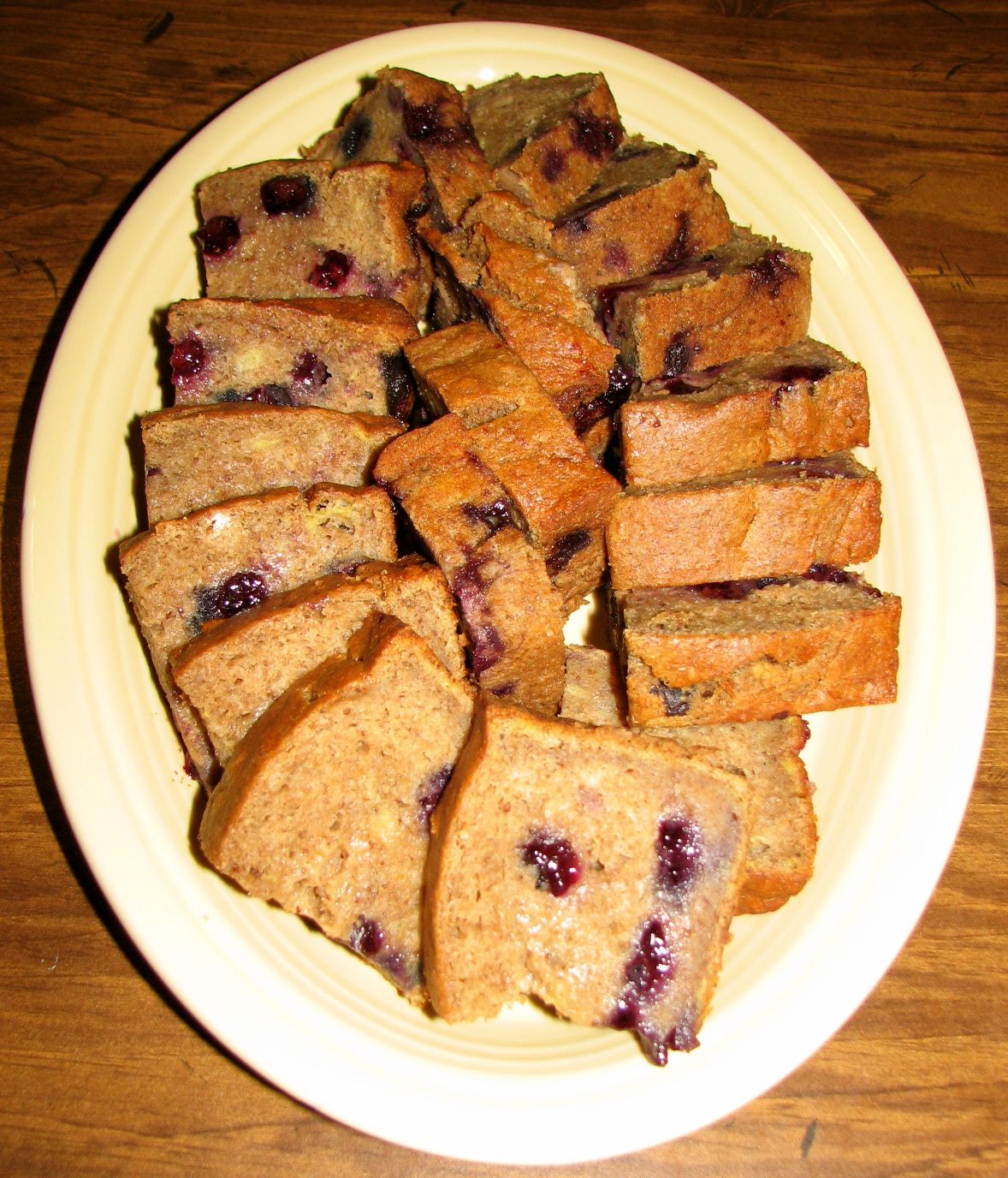 Shel's Kitchen Banana Blueberry Bread