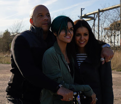 Vin Diesel, Nina Dobrev and Ruby Rose in xXx: Return of Xander Cage
