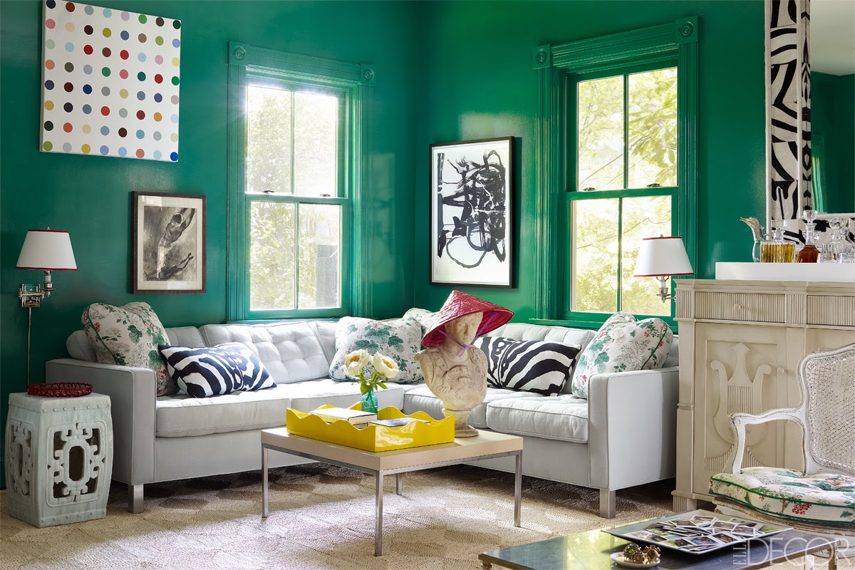 Lisa Mende Design My Top 8 Favorite Emerald Green Paint Colors Design By Miles Redd As Seen In Elle Decor