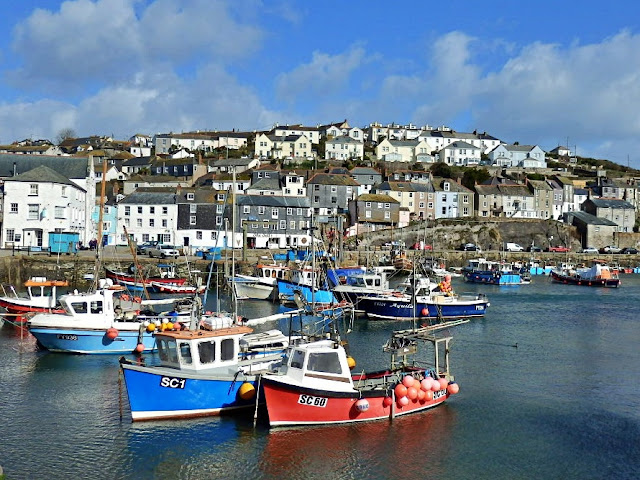 Lots of boats in Mevagissey harbour