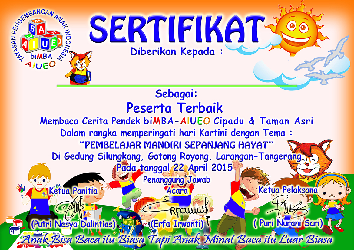 YD�Sign Centre CETAK SERTIFIKAT ATAU PIAGAM MURAH