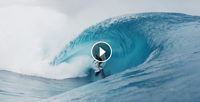 As Close As You Can Get to Flawless Teahupo o Without a Board SURFER
