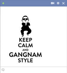 Keep Calm And Gangnam Sytle Symbol For Facebook Chat