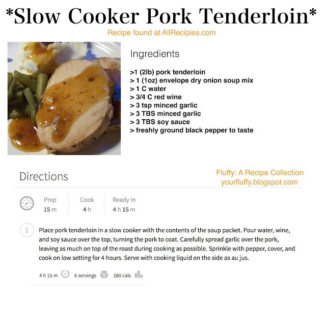 Fluffy Slow Cooker Pork Tenderloin