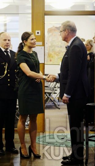 Princess Victoria of sweden at a seminar for Crown Princess Margareta's Veteran Reserve Foundation