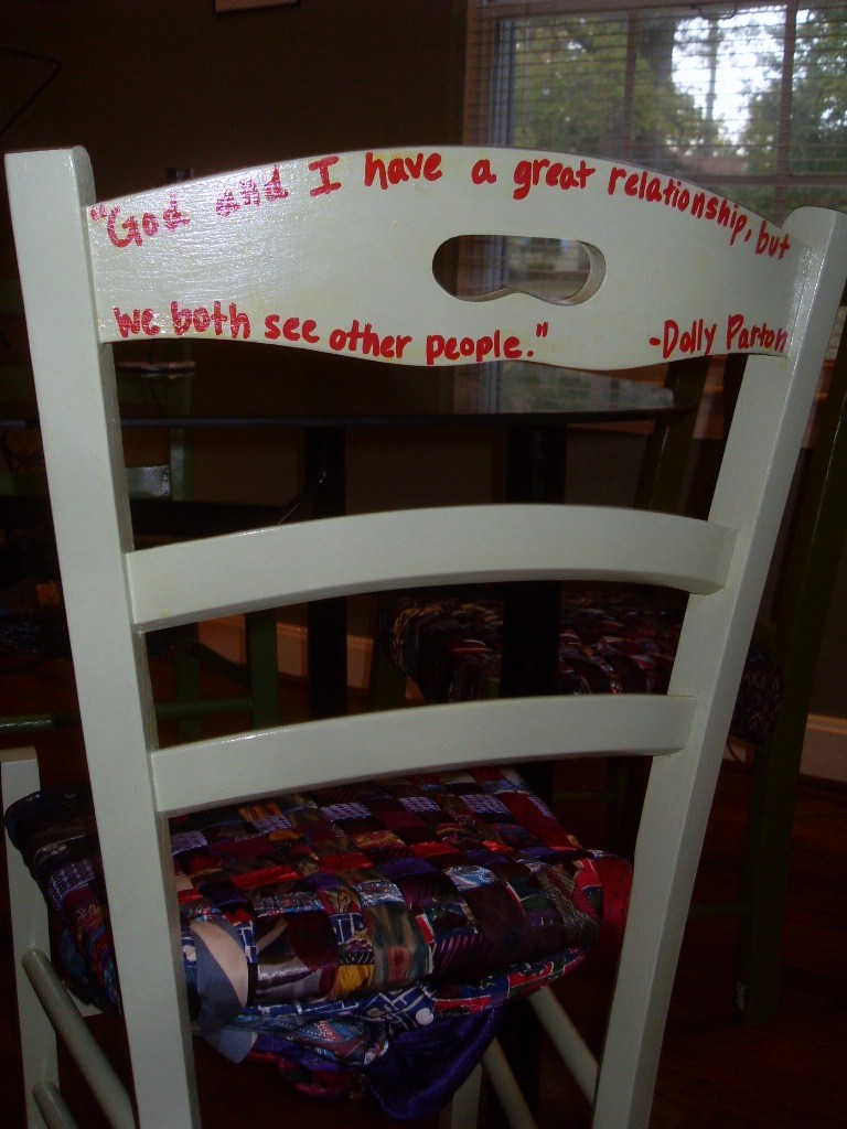 All Tied Up Furniture: Dining Room Table Tie Chairs
