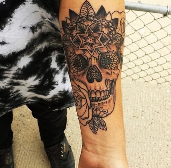 Tatuagens de caveira mexicana Tatuagens de caveira mexicana