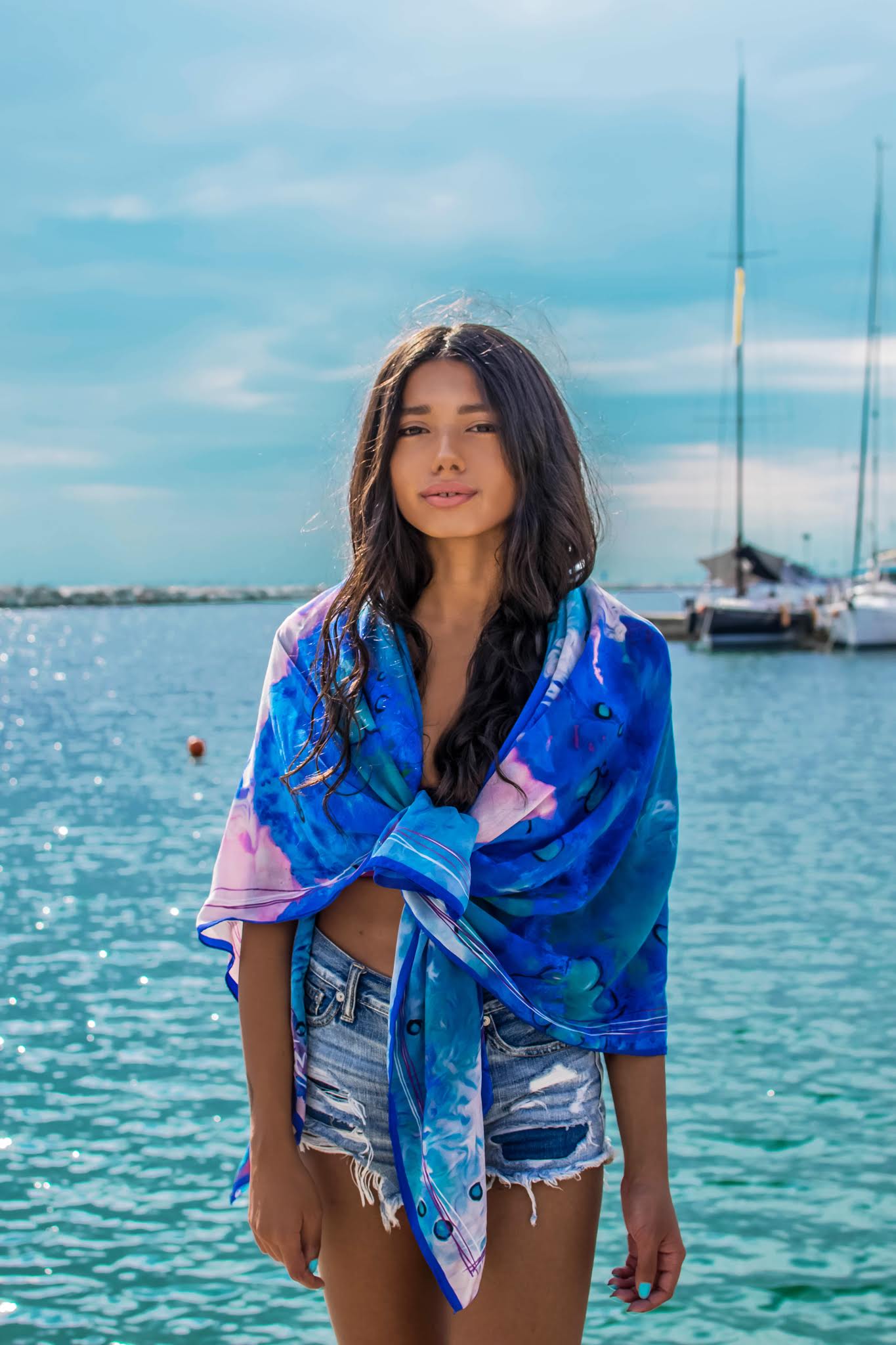 best luxury silk print scarf
