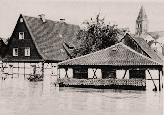 La ciudad de Hagen inundada en 1943 La ciudad de Hagen inundada en 1943