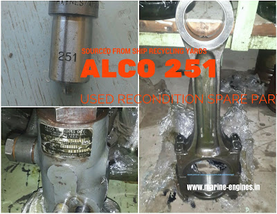 ALCO 251 Engine Parts Alco Engine Spare parts for sale, Alco 251, nozzle, cylinder, head, liner, piston, rings, turbocharger, supplier, stockist, India
