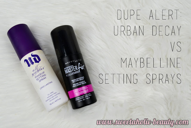 Dupe Alert: Urban Decay vs. Maybelline Setting Sprays - Sweetaholic Beauty