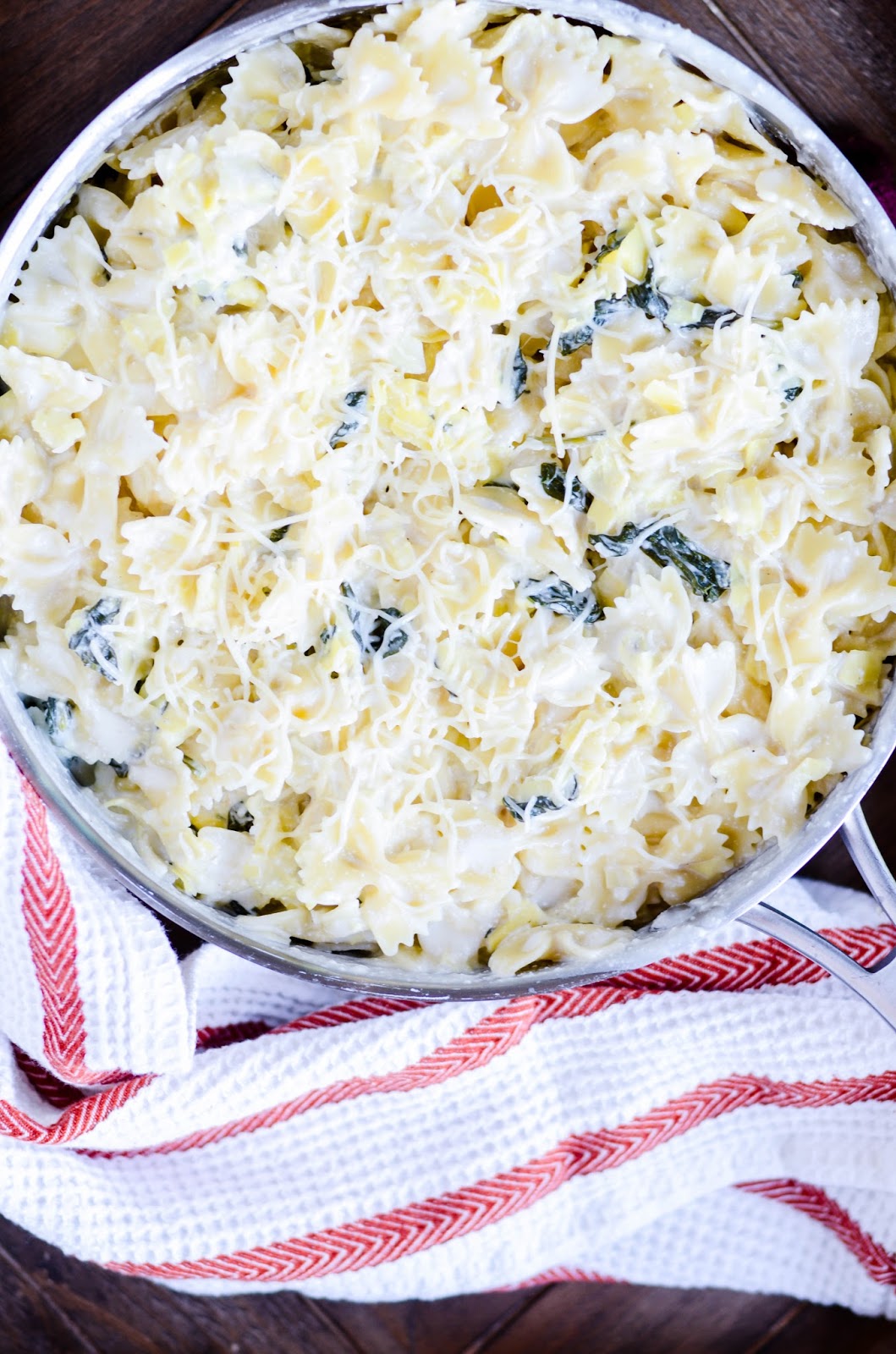 If you love spinach artichoke dip, this is the pasta for you It's your favorite appetizer made into dinner! 