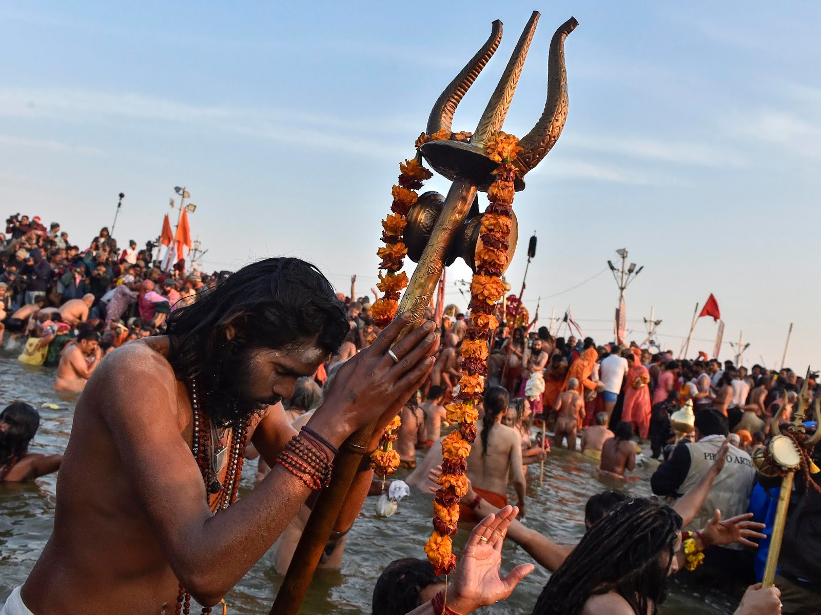 Over 17 lakh devotees have taken a dip at holy rivers Ganga