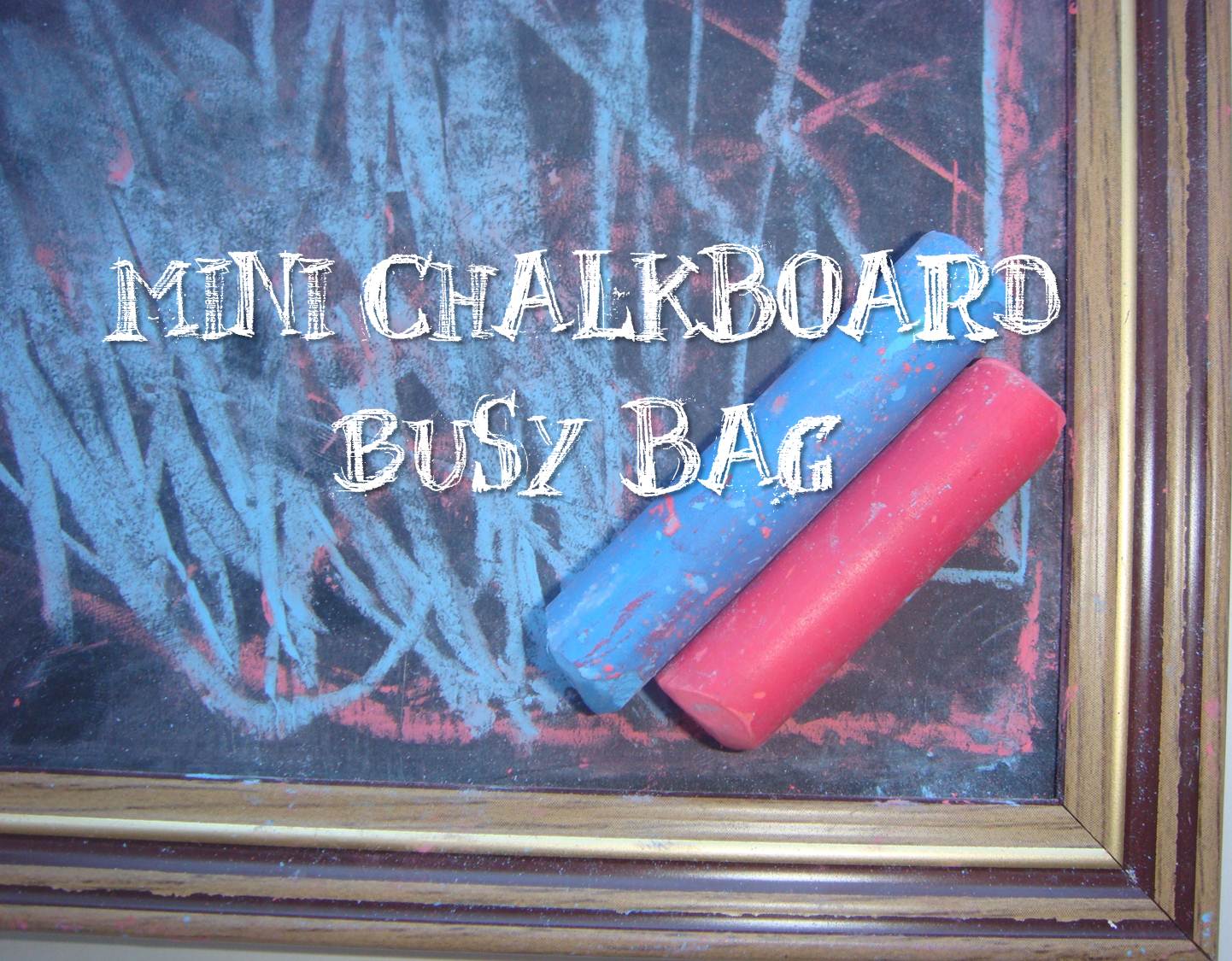 Making Boys Men Mini chalkboard busy bag