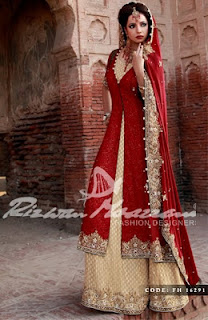 Red and Maroon Trendy Bridal Dresses