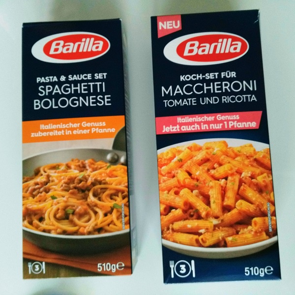 (Werbung) Barilla Pasta und Sauce Set Spaghetti Bolognese + Maccheroni ...