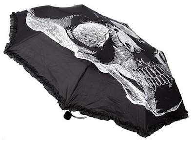 Sourpuss Anatomical Skull Umbrella