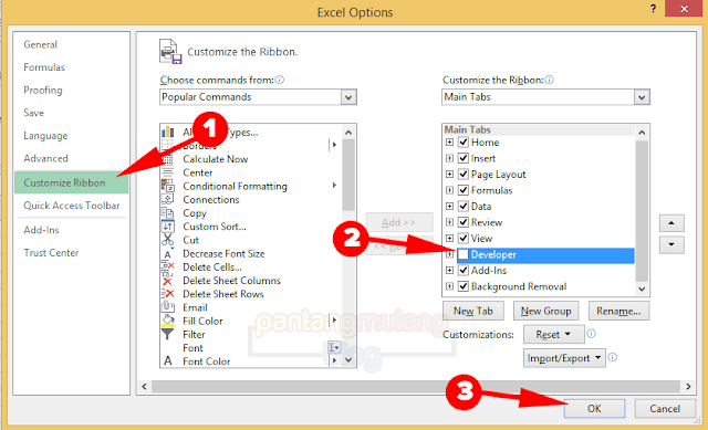 Cara Menampilkan Tab Developer Cara Menampilkan Tab Developer